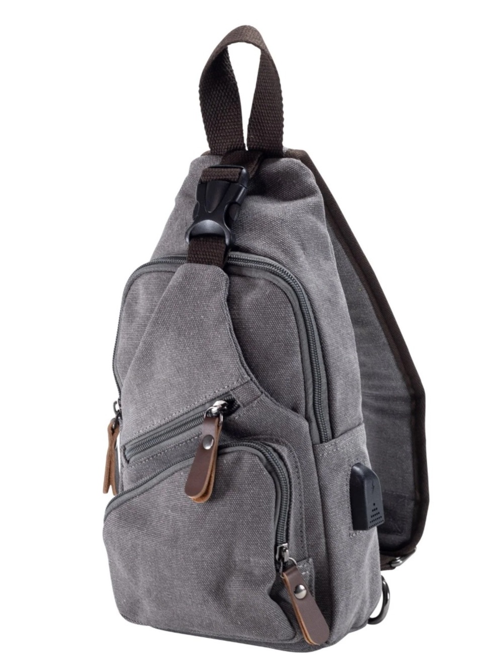 Mad Man Presto Sling Bag Grey Like New
